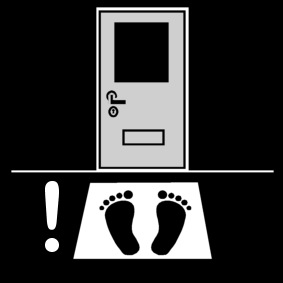 wipe your  feet